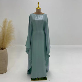 Satin Butterfly Abaya